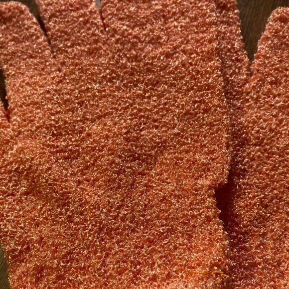 NEW Nylon exfoliating bath gloves, shower gloves - Picture 3 of 4